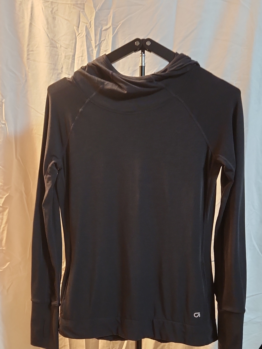 Gapfit Black Long-Sleeve Hooded Active Top